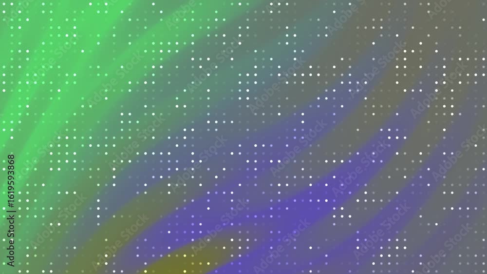 Poster abstracts twirls blink dot_ abstract data stream background animation featuring pulsating dots on gr