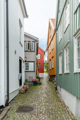 Street in Arendal in Norway