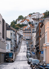 Street in Arendal in Norway