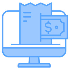  Invoice Blue Icon