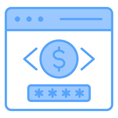  Website Blue Icon