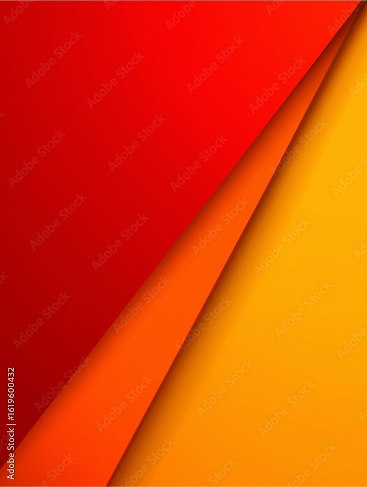 Aufkleber abstract color layers: a vibrant blend of red and yellow layers creating an artistic visual statemen