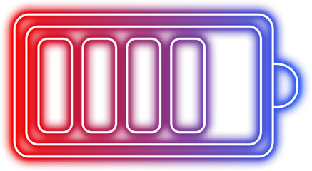 Neon Battery Icon