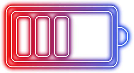 Neon Battery Icon