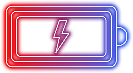 Neon Battery Icon