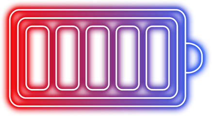 Neon Battery Icon