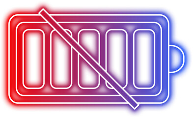 Neon Battery Icon