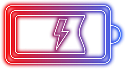 Neon Battery Icon