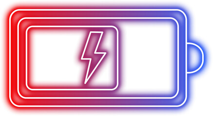 Neon Battery Icon