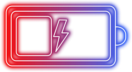 Neon Battery Icon