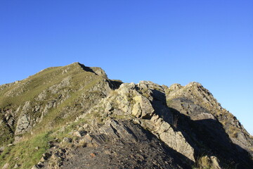mountain landscape with blue sky