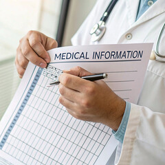 doctor writing prescription