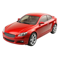 car isolated on transparent white background, clipping path