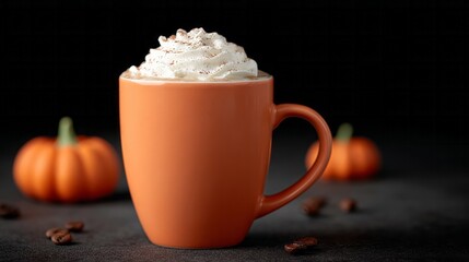 Cozy pumpkin season whispers with a cinnamon-topped latte, celebrating Samhain and Pumpkin Spice Appreciation Day's warm embrace