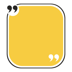 Bubble testimonial banner, quote, infographic. Social media post template designs for quotes. Empty speech bubbles, quote bubbles and text box