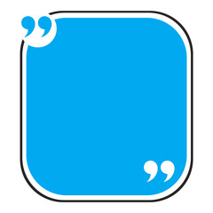 Bubble testimonial banner, quote, infographic. Social media post template designs for quotes. Empty speech bubbles, quote bubbles and text box