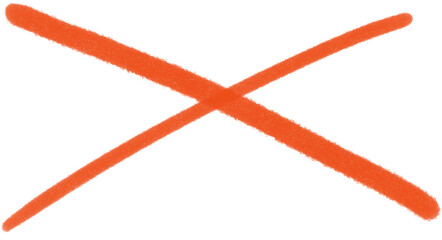 X Mark, Symbol, Marker Textured, Doodle, Hand Drawn, Red, Emphasis, Design Element
