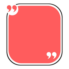 Bubble testimonial banner, quote, infographic. Social media post template designs for quotes. Empty speech bubbles, quote bubbles and text box