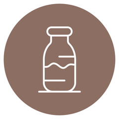 Milk Bottle icon vector image. Can be used for Morning and Breakfast.