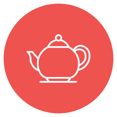 Tea Pot icon vector image. Can be used for Morning and Breakfast.