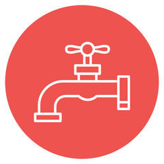 Faucet icon vector image. Can be used for House Cleaning.