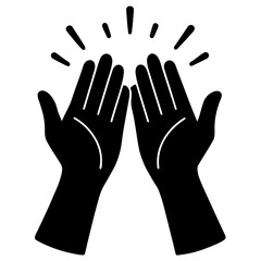 Obraz premium Praying Hands Silhouette