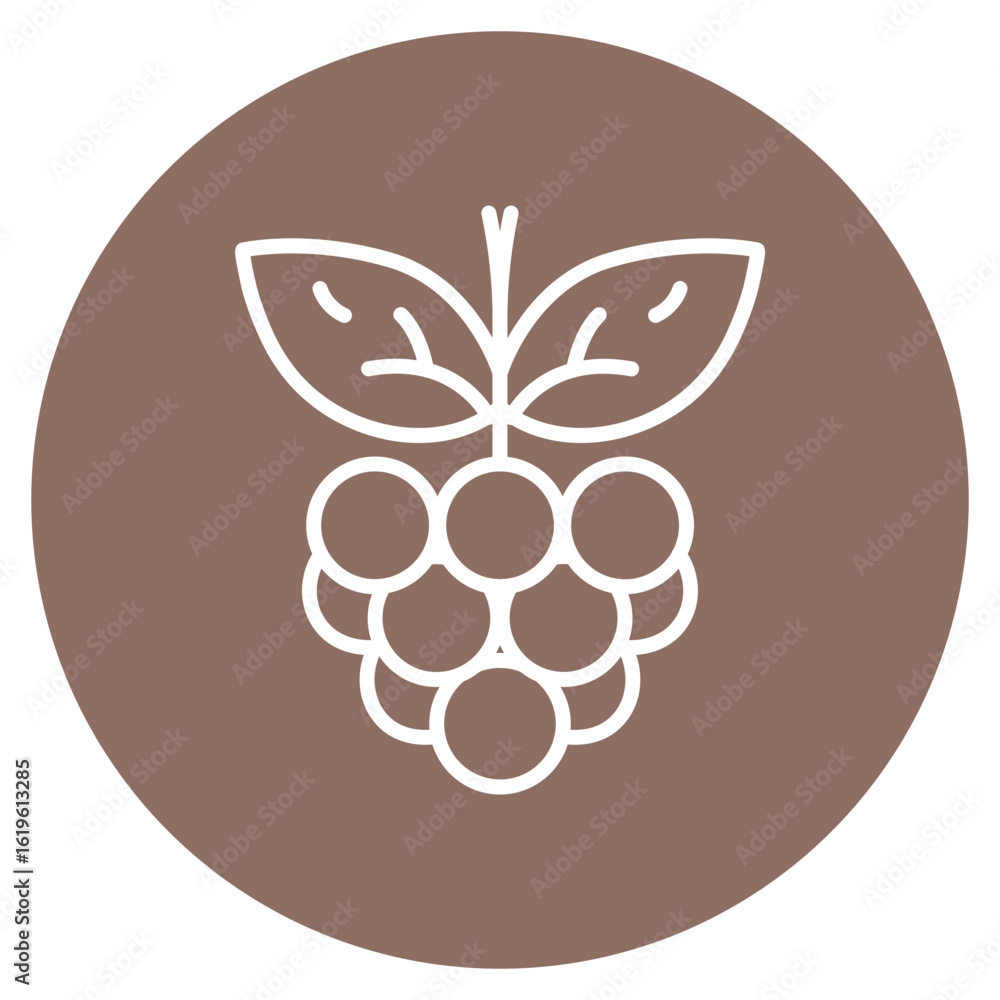 Poster raspberry icon vector image. can be used for fruits and vegetables.