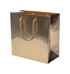 Stylish shopping bag display product modern luxury gift isolated on transparent background, png