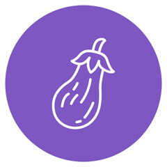 Eggplant icon vector image. Can be used for Fruits and Vegetables.