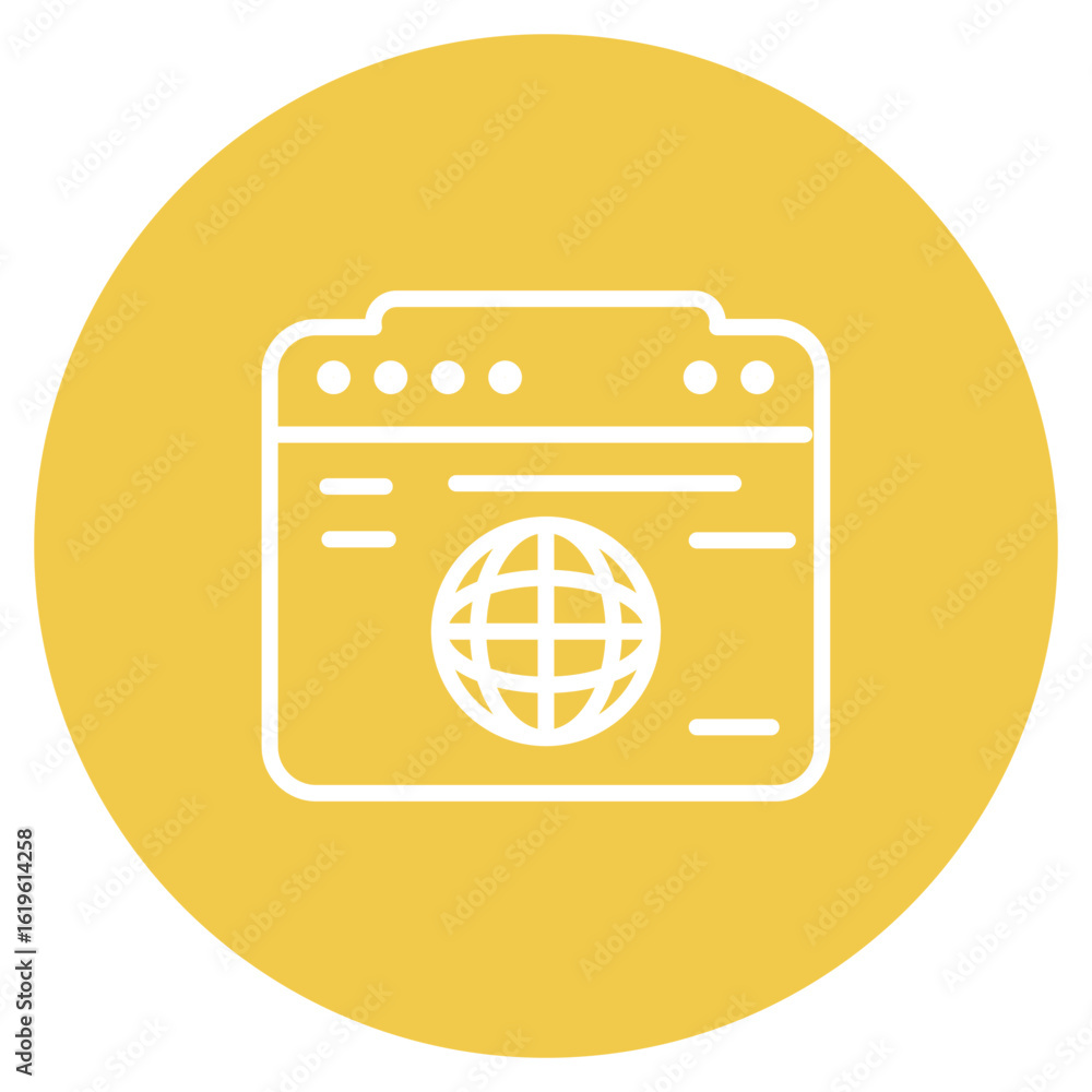 Poster website icon vector image. can be used for coding and development.