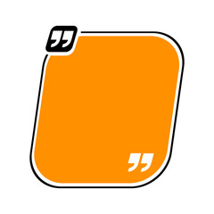 Bubble testimonial banner, quote, infographic. Social media post template designs for quotes. Empty speech bubbles, quote bubbles and text box