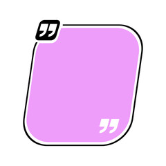 Bubble testimonial banner, quote, infographic. Social media post template designs for quotes. Empty speech bubbles, quote bubbles and text box