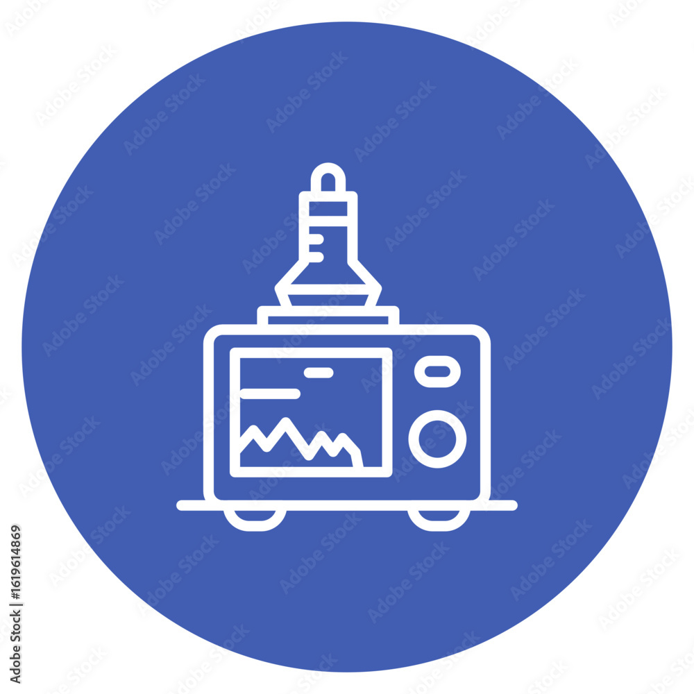 Poster analyzer icon vector image. can be used for electrician tools.