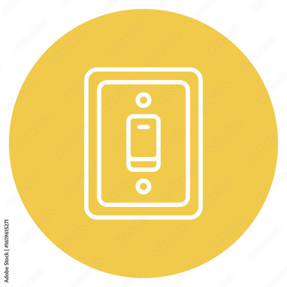 Poster switch icon vector image. can be used for electrician tools.