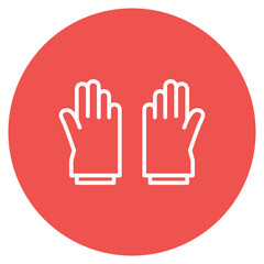 Electrician Gloves icon vector image. Can be used for Electrician Tools.
