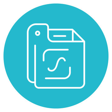 Javascript File icon vector image. Can be used for Computer Programming.