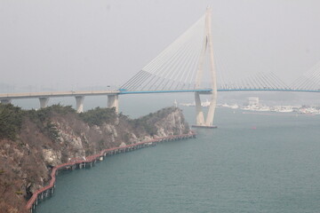 Mokpo bridge over the sea
