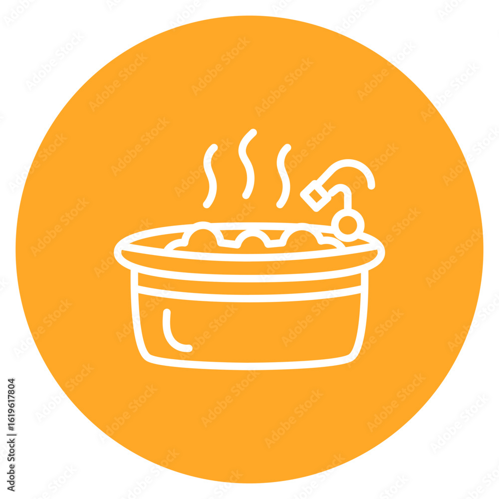 Poster jacuzzi icon vector image. can be used for spa.
