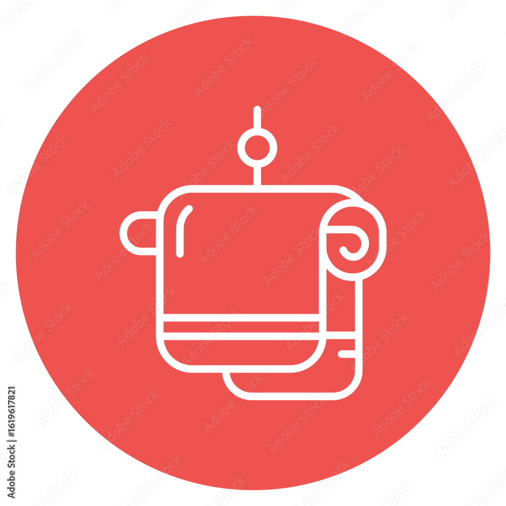 Poster towel icon vector image. can be used for spa.