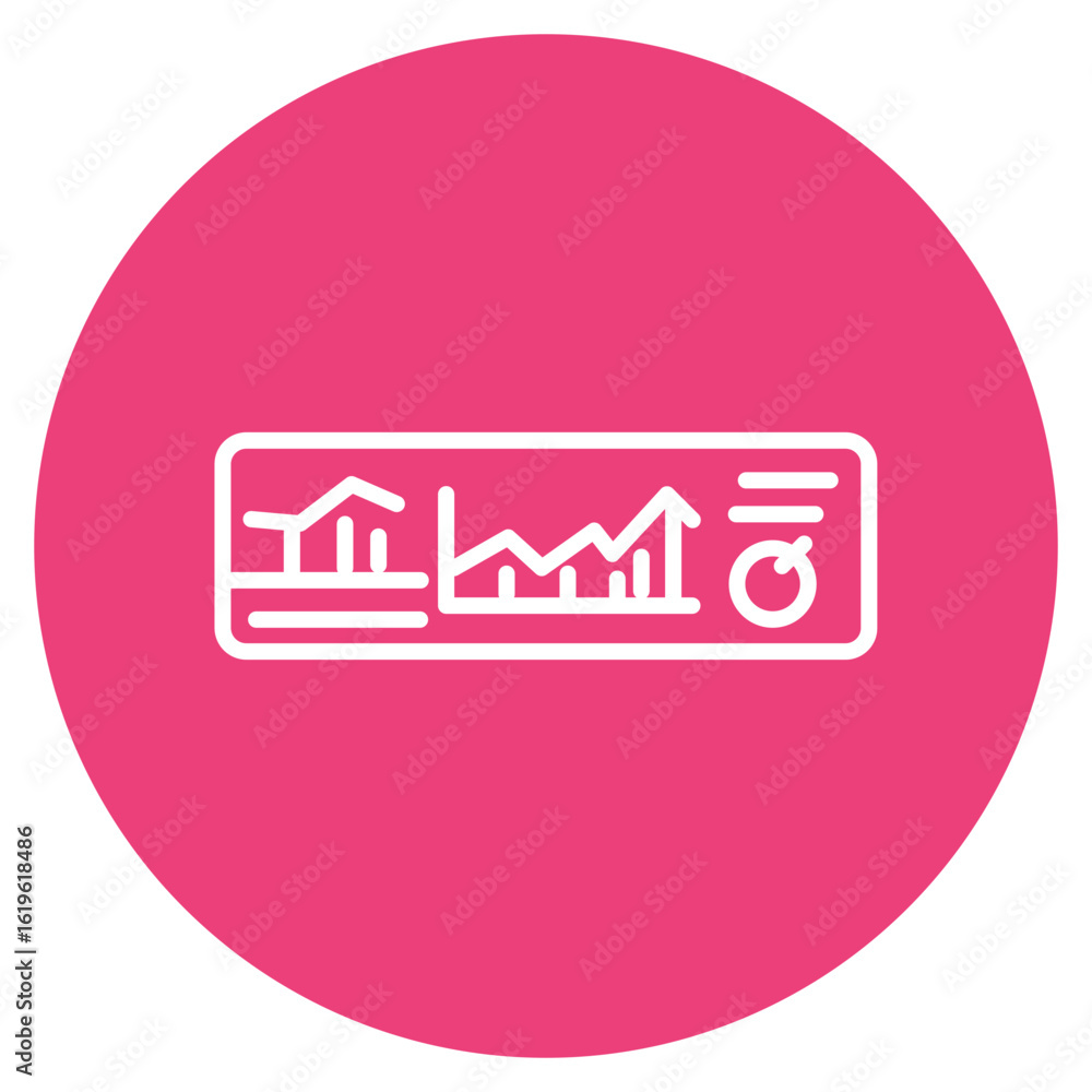 Aufkleber analysis diagram icon vector image. can be used for web marketing.