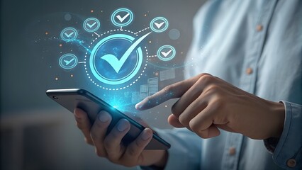 Digital verification and approval process on a smartphone