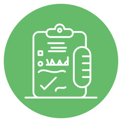 Testing Report icon vector image. Can be used for Online Marketing.