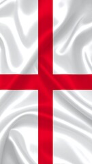 Obraz premium Flag of Saint George, draped fabric