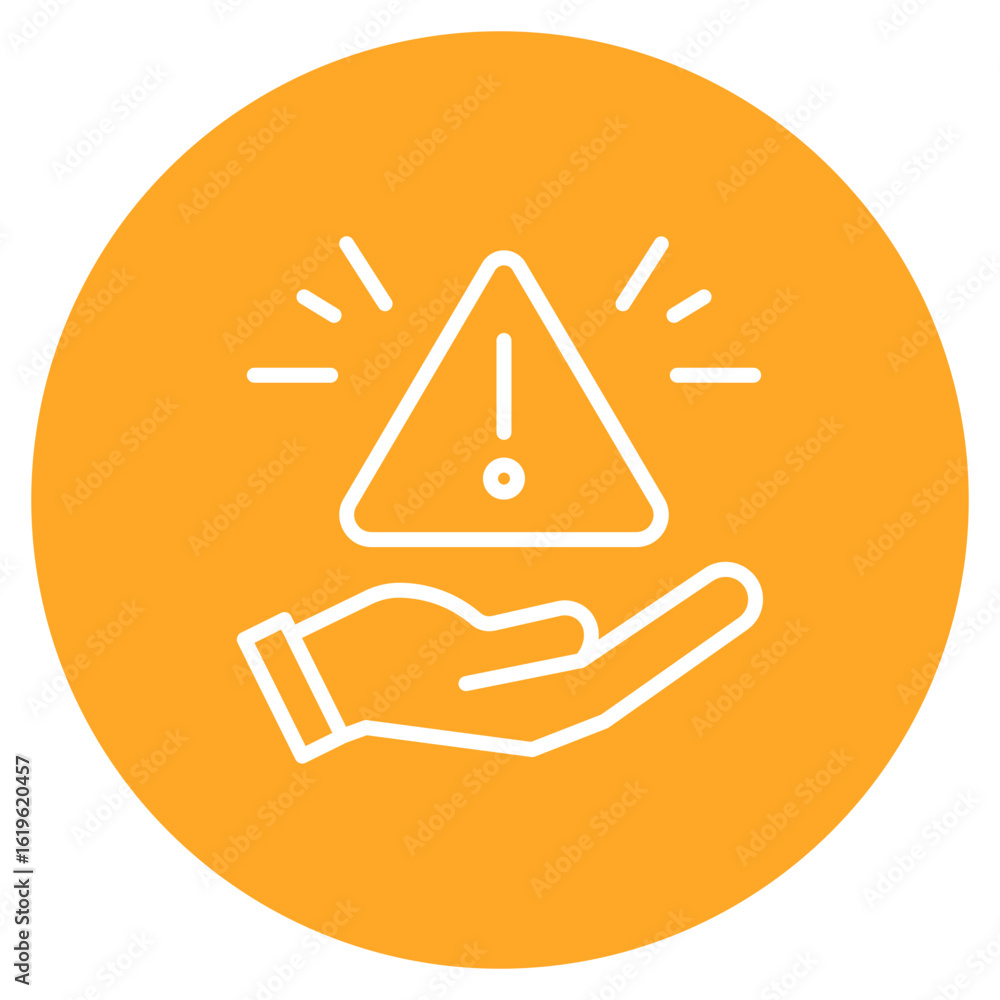 Poster warning alert icon vector image. can be used for seo and web.