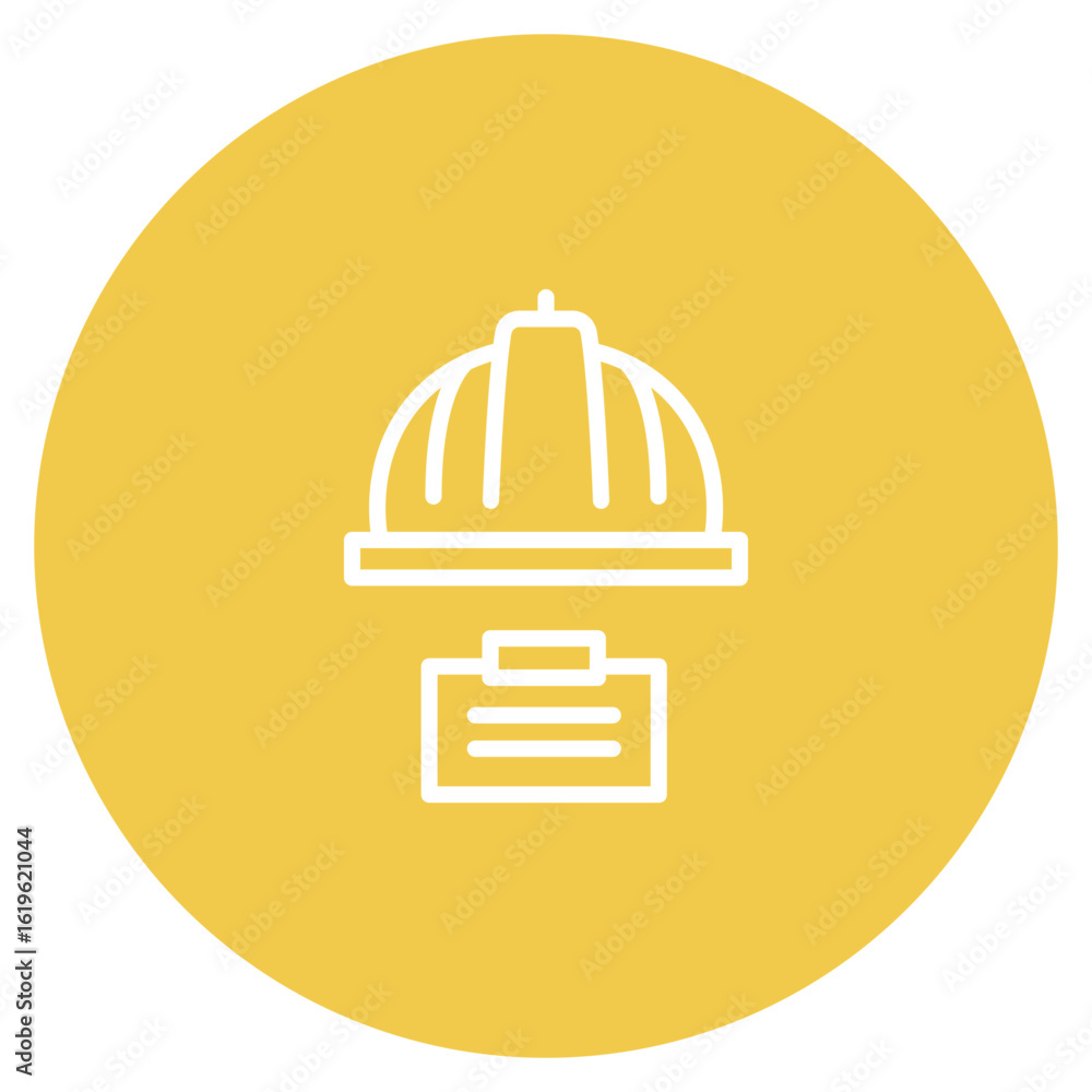 Poster construction project icon vector image. can be used for project management.