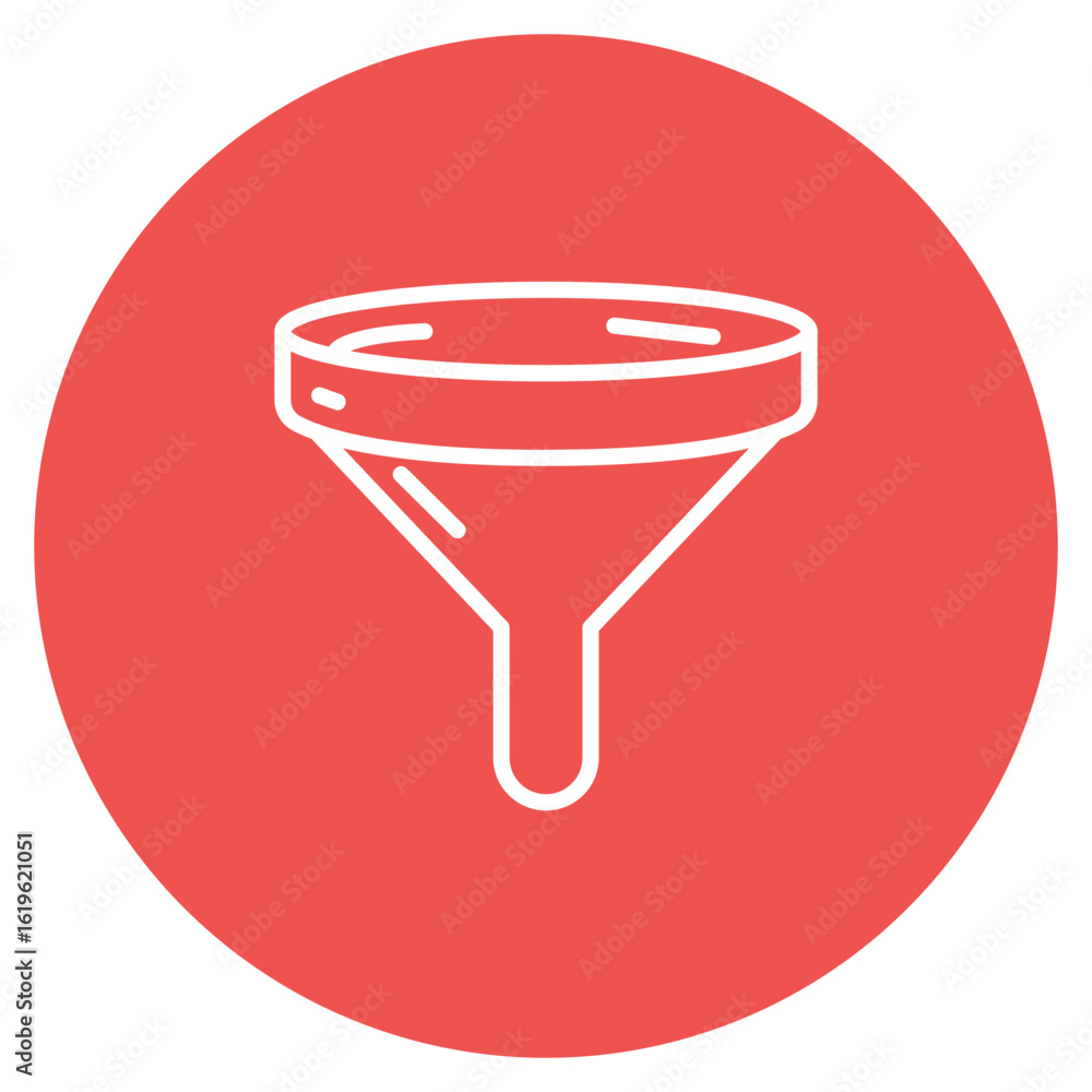 Poster funnel icon vector image. can be used for project management.