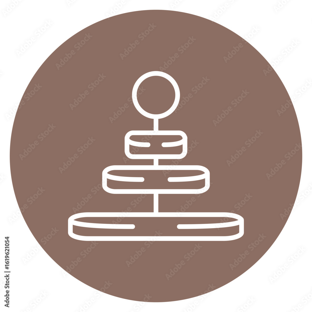Poster hierarchy icon vector image. can be used for project management.