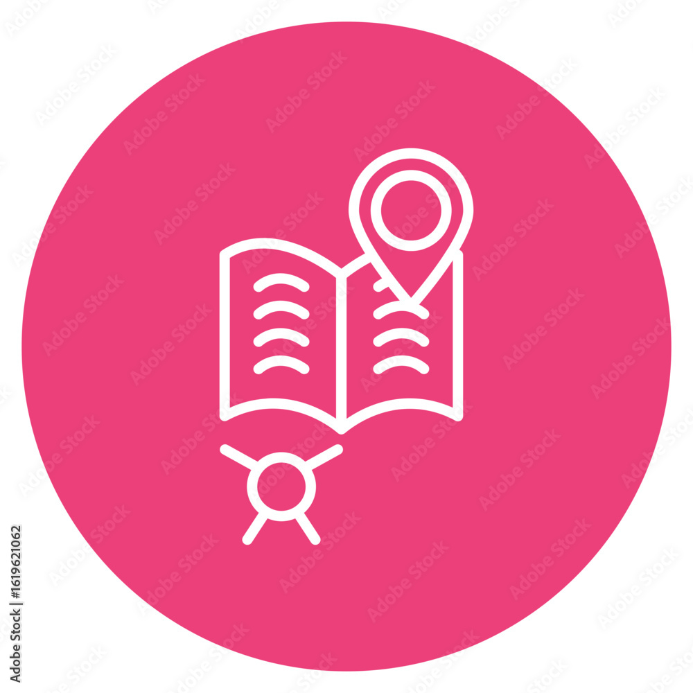 Poster roadmap icon vector image. can be used for project management.