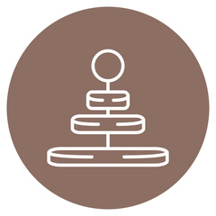 Hierarchy icon vector image. Can be used for Project Management.
