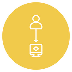 Workflow icon vector image. Can be used for Project Management.
